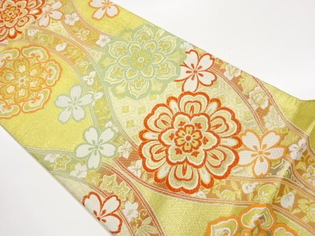 JAPANESE FUKURO OBI / WOVEN TATEWAKU PATTERN